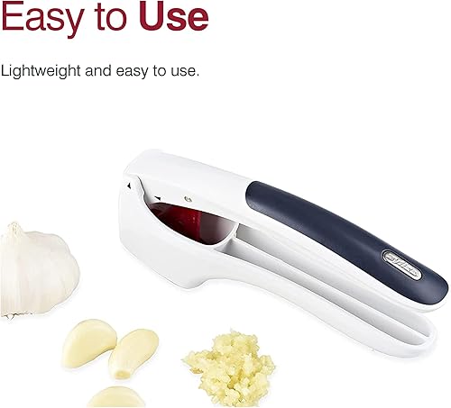 Miniatura 6 de Zyliss Prensa de ajo fácil de limpiar, picadora y trituradora de ajo ligera y fácil de usar para preparación de alimentos y accesorios de cocina