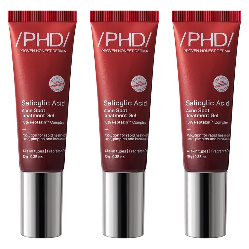 Image of /PHD / Salicylic Acid Acne Spot Treatment Gel 30g | Fast-Acting Pimple Remover & Acne Spot Corrector | Clear Gel with Peptazin Complex | Alternative to Pimple Patches | Salicylic Acid Gel for Face