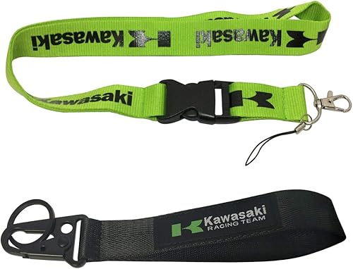 Ewein 1 cordón + 1 llavero de pulsera con logotipo bordado para motocicleta, Superbike, Motorrad, Motorsport, scooter, coche, SUV, camión, casa,