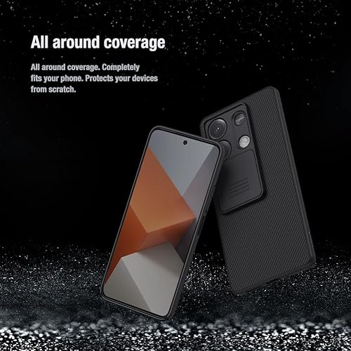 Miniatura 5 de Funda para Xiaomi redmi Note 13 5G, Redmi Note 13 5G Funda para teléfono con protector de cámara deslizante Funda protectora de PC duro TPU Slim