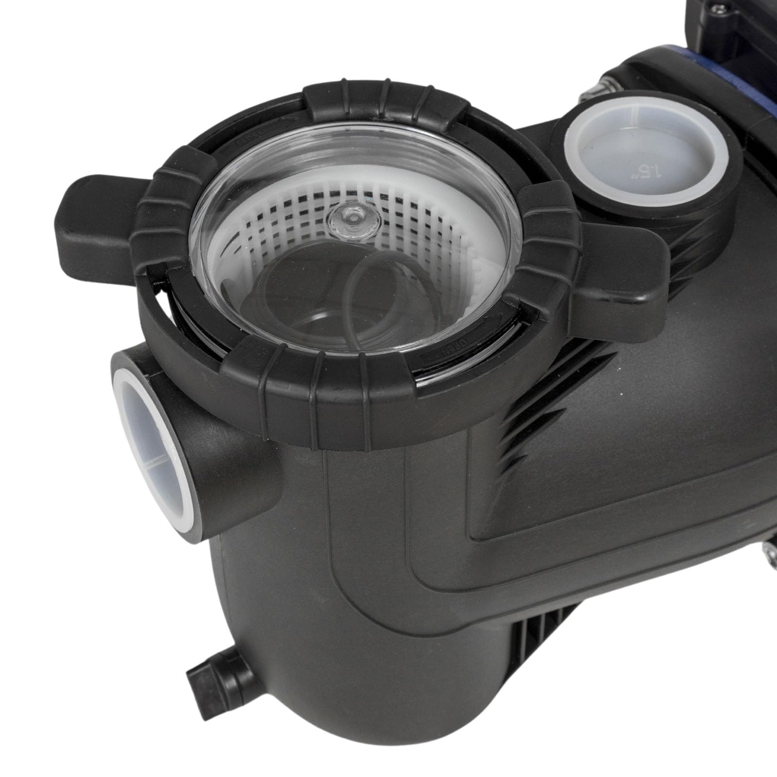 Pompe Filtration Piscine avec Timer Intégré - Modèle 1/3 - Piscine 10 à 20m3 - avec Préfiltre- Couvercle Quick Lock sans Vis - A Utiliser en complément d'un Filtre
