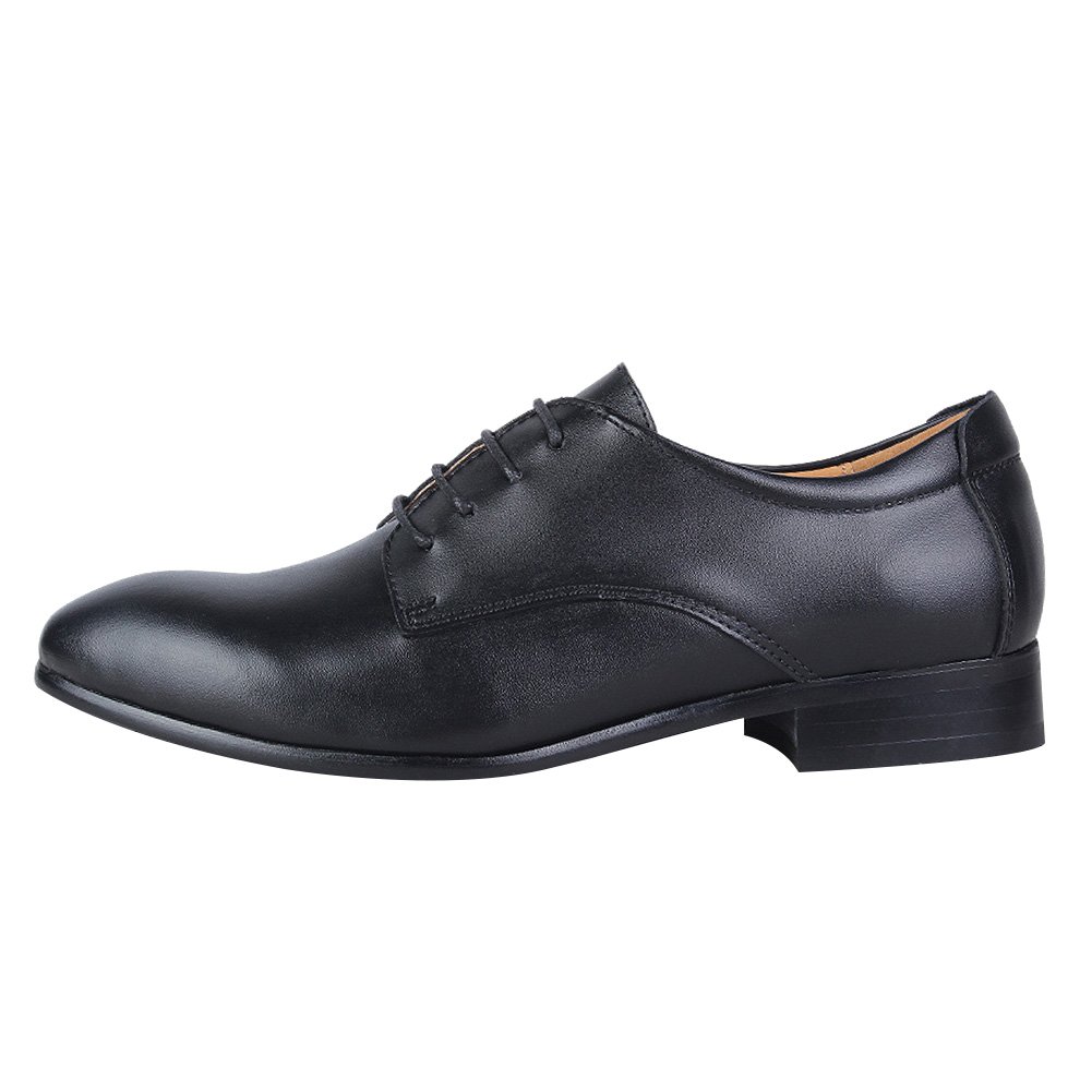 ANUFER Hombres Inteligente Cuero Genuino Zapatos de Vestir Formal Negocio Derby Cordones