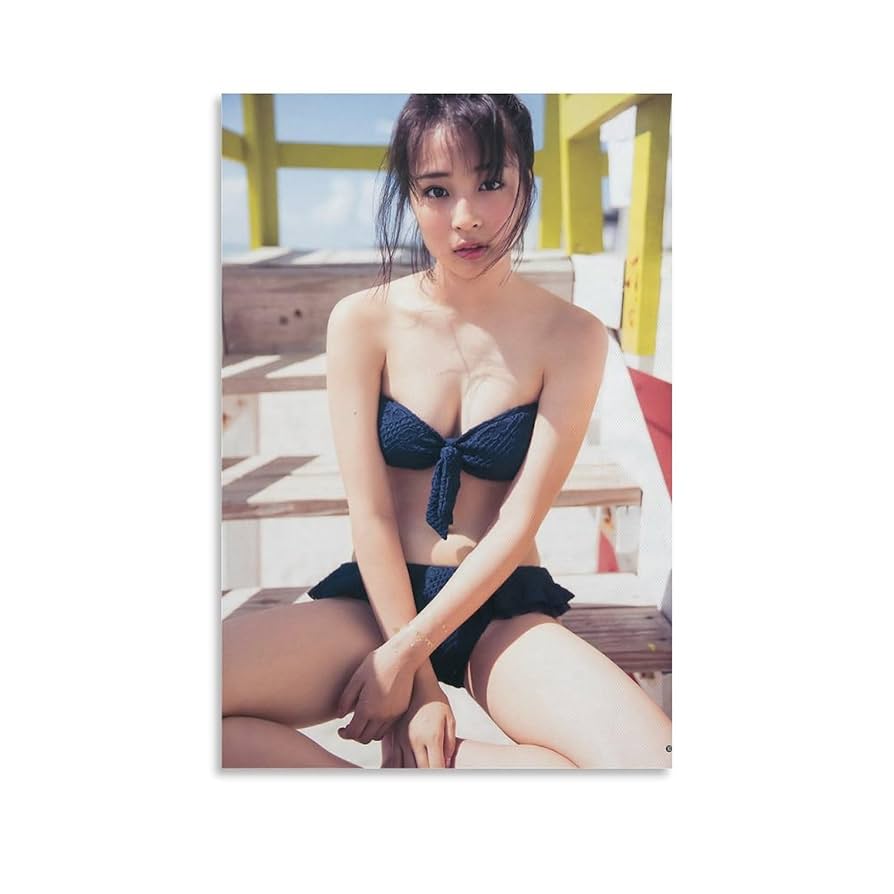 Amazon.co.jp: 広瀬すず 水着ポスター 壁飾り キャンバス 印刷