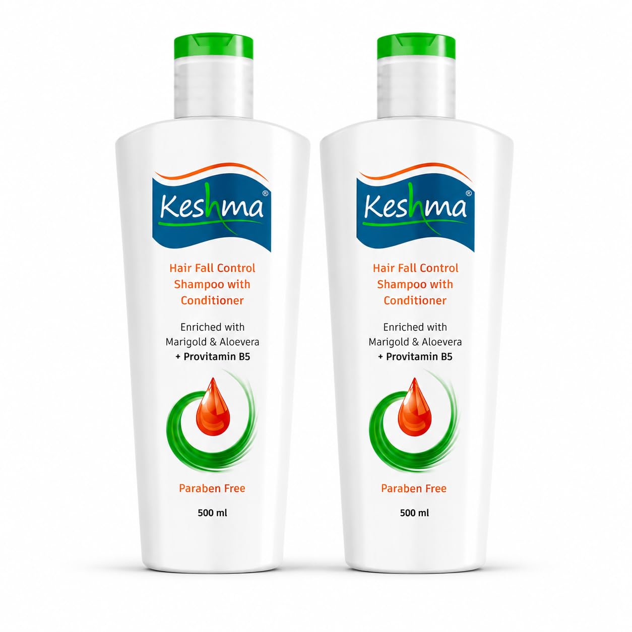 Hair Fall Control Shampoo with Conditioner, 500 ml(Pack of 2) | Marigold & Aloevera, Provitamin B5, Paraben Free, Pack of 2, Hair Strengthening-image-16