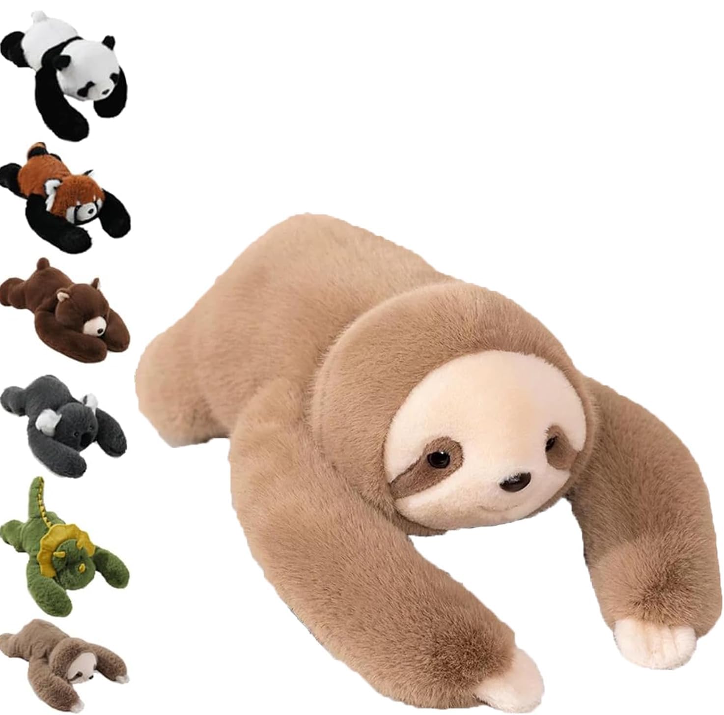 Terraphy Weighted Plush Animals, Hugging Pillow for Anxiety Relief & Sleep Support, Cute Soft Plush Toy Pillow, weighted animals for adults (Sloths, 30CM)