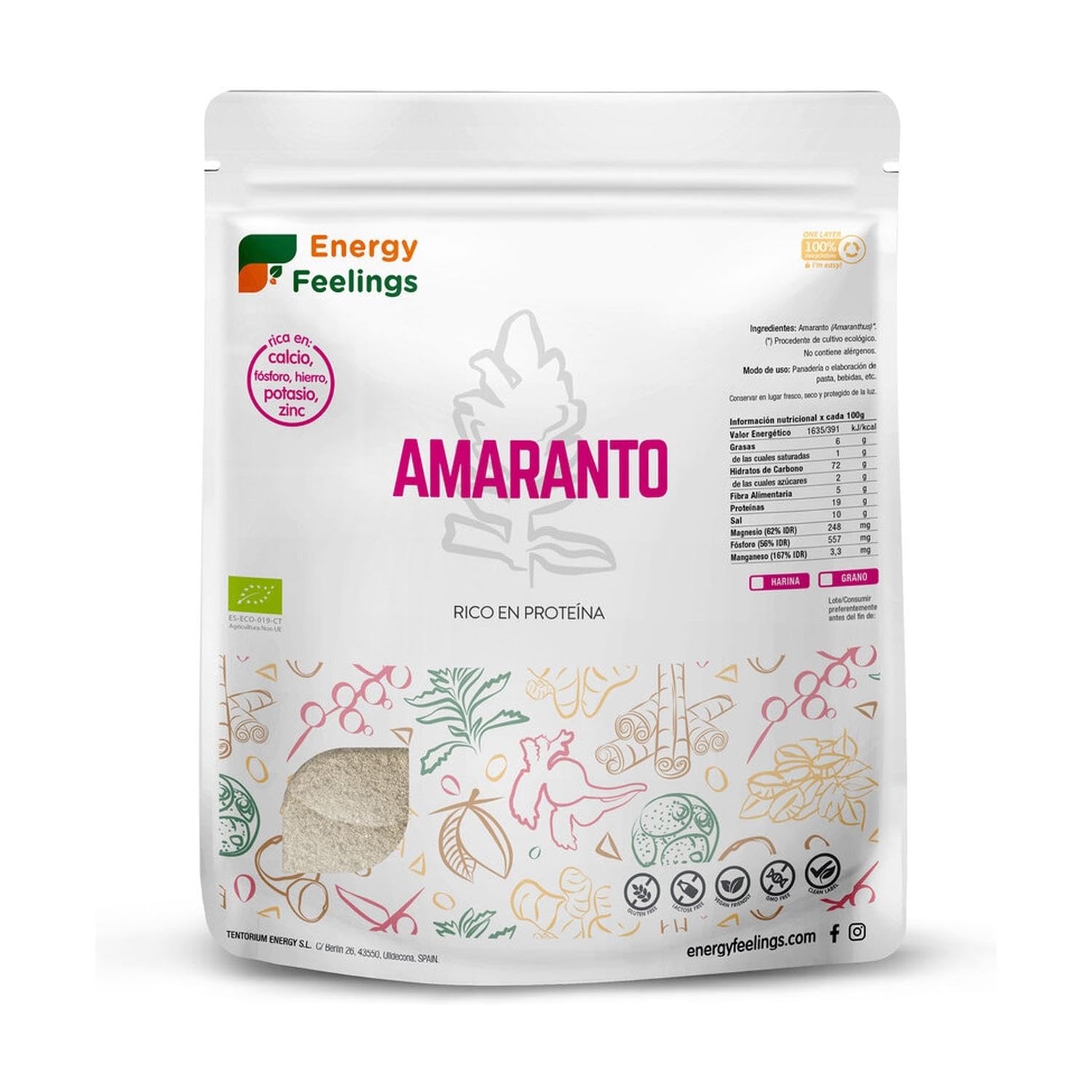 Organic Amaranth Flour - Organic Superfoods (1 kg)