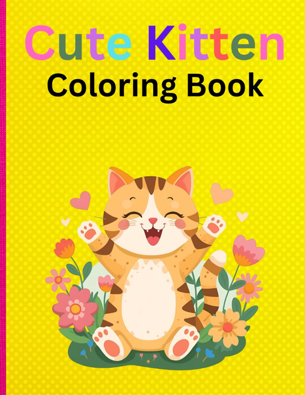 Cute Kitten Coloring Book