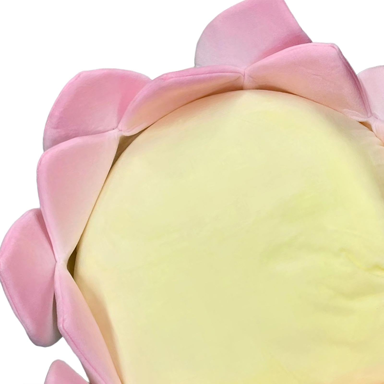 Elegant Lotus Blossom Floor Cushion for Home Decor, 62cm