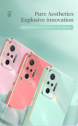 Miniatura 2 de Paquete de 2 fundas de teléfono para Xiaomi Redmi Note 10 Pro 4G, funda galvanizada de silicona TPU para Xiaomi Redmi Note 10 Pro 4G para hombre y