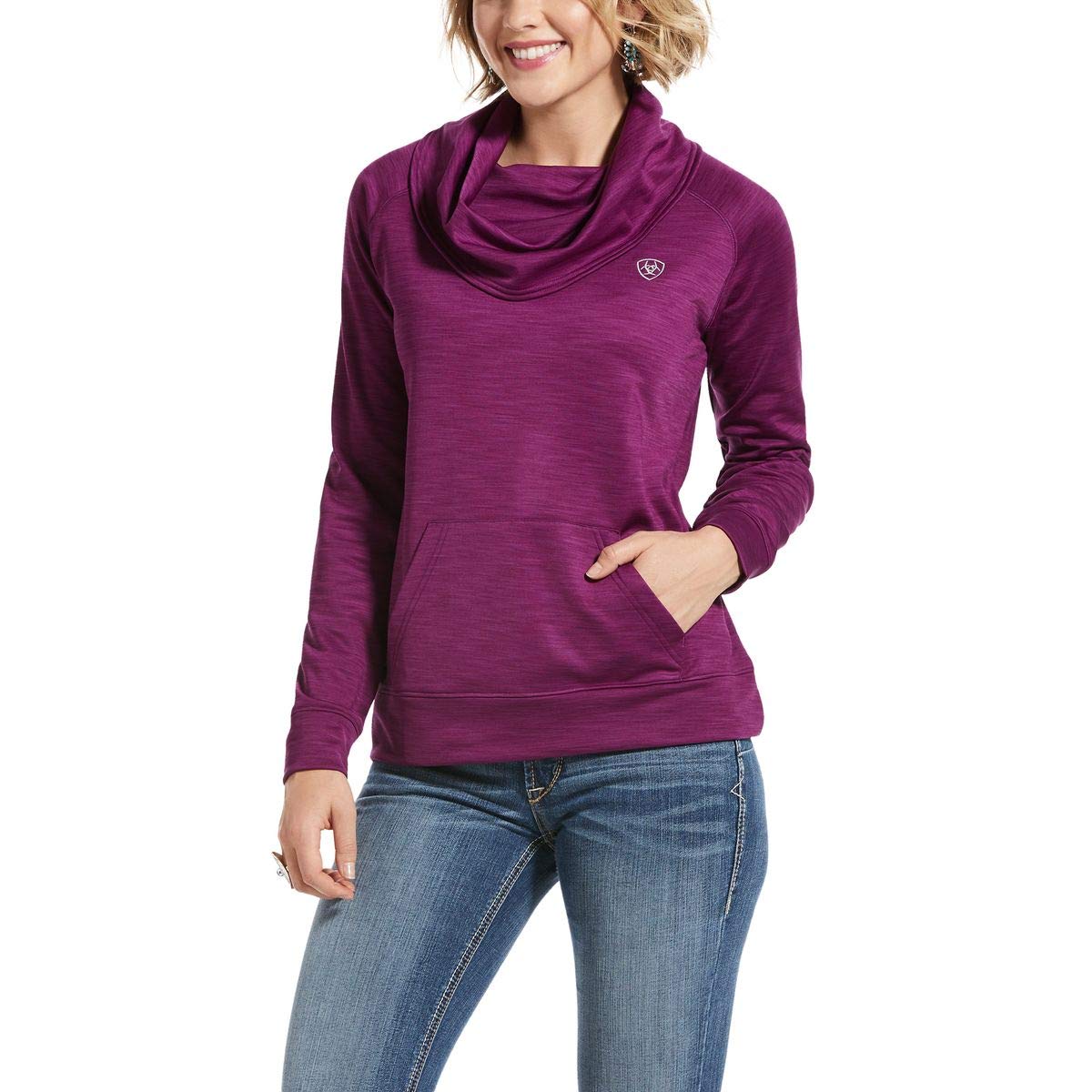 ARIAT Ladies Conquest Cowl Neck (Imperial Violet, S, s)