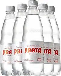 Kit 12 Água Prata Mineral Natural Com Gás Pet 510ml Pack