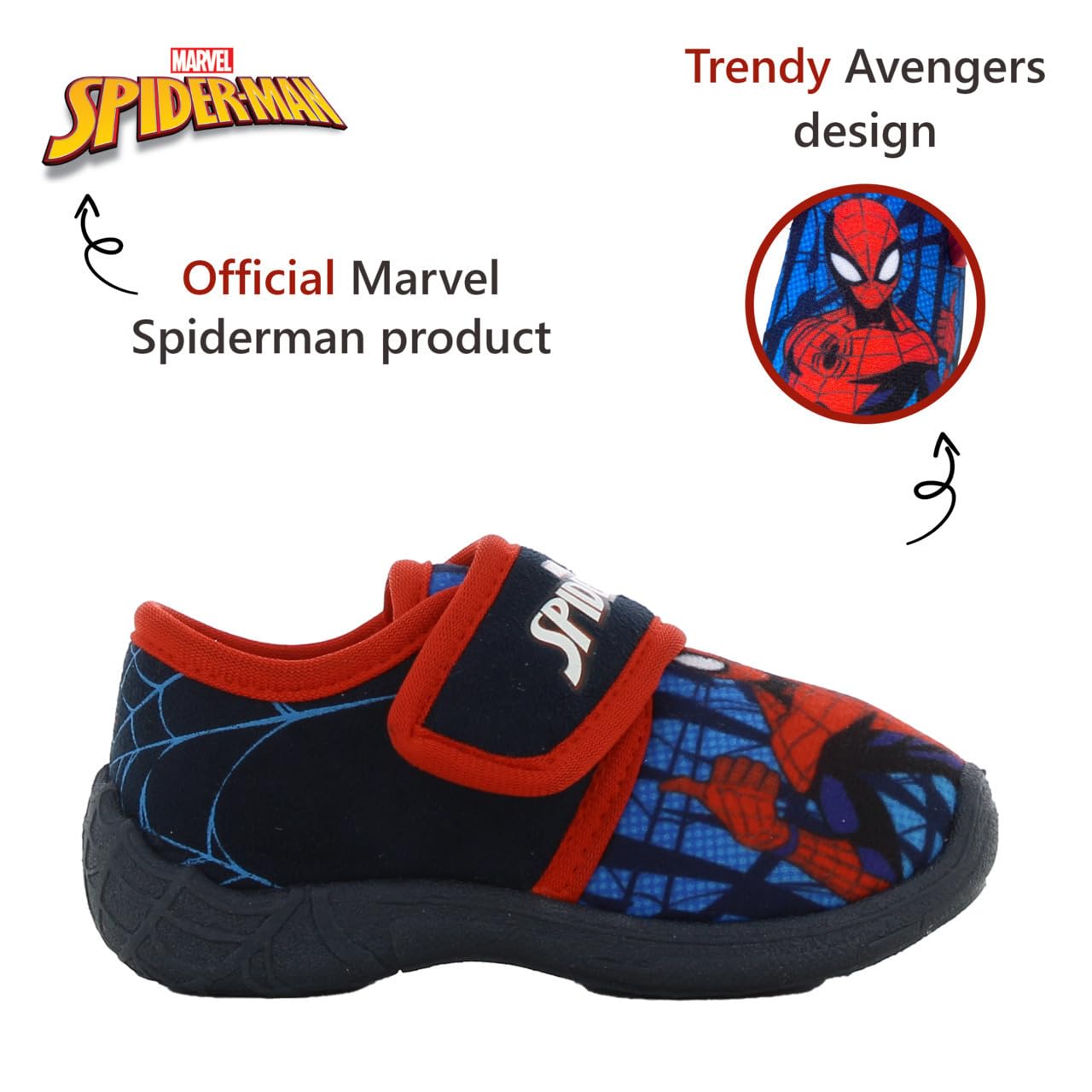 Leomil Spiderman Hausschuhe Kinder Junge Spiderman, Ideal für Kindergarten oder Zuhause