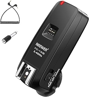 Neewer FC-16 2.4G 16 Channels Wireless Remote Flash Receiver Compatible with Canon Nikon DSLR Cameras and Sony A9II A9 A7RIV A7RIII A7RII A7R A7III A7II A7 A7SII A7S A6600 A6500 Mirrorless Cameras