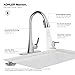 KOHLER R26281-SD-BL Maxton Touchless Pull-Down Kitchen Faucet with soap/Lotion Dispenser, Matte Black