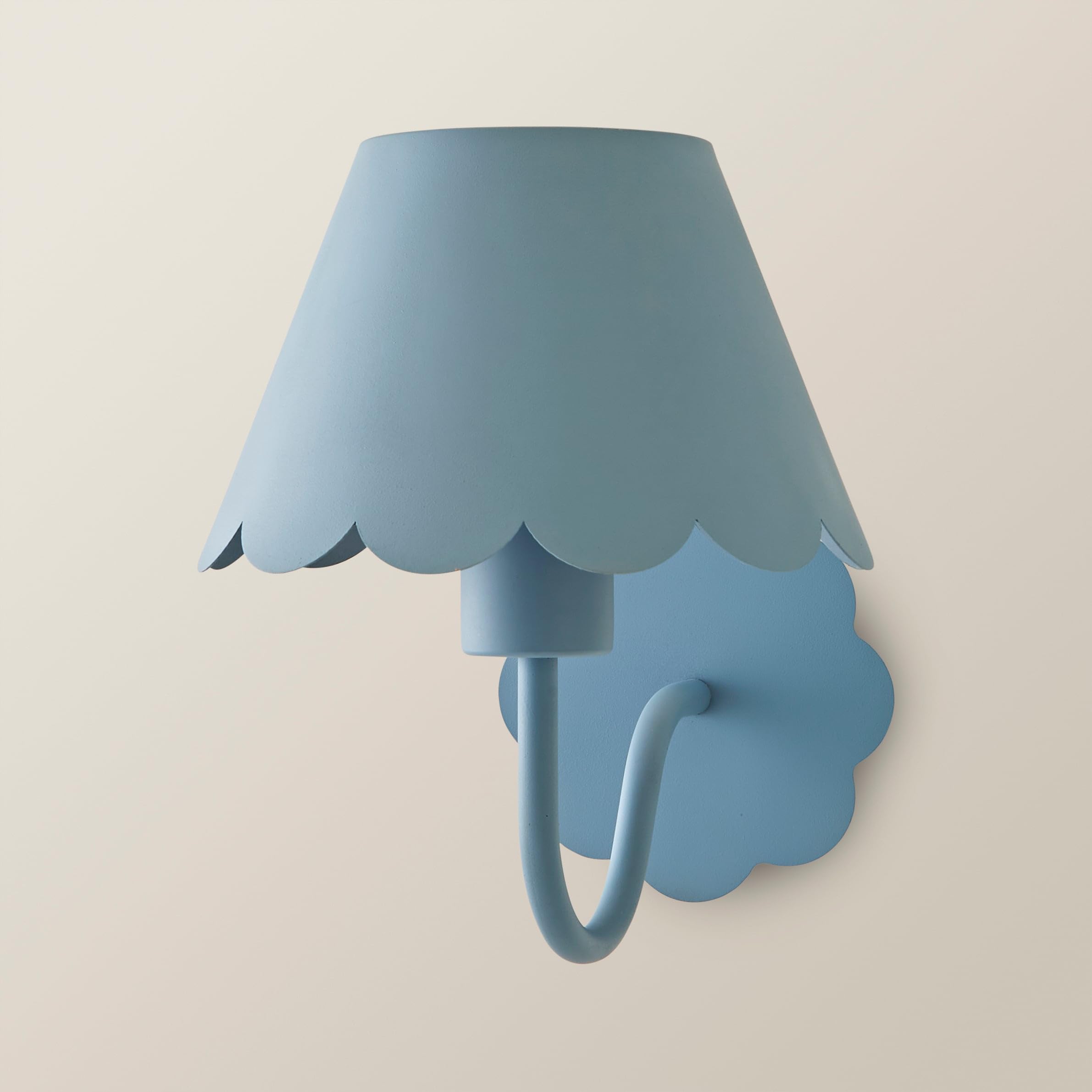 ValueLights | Hallie Blue Scallop Rechargeable Wall Light | Wall Lights, Home Décor & Improvement Essential