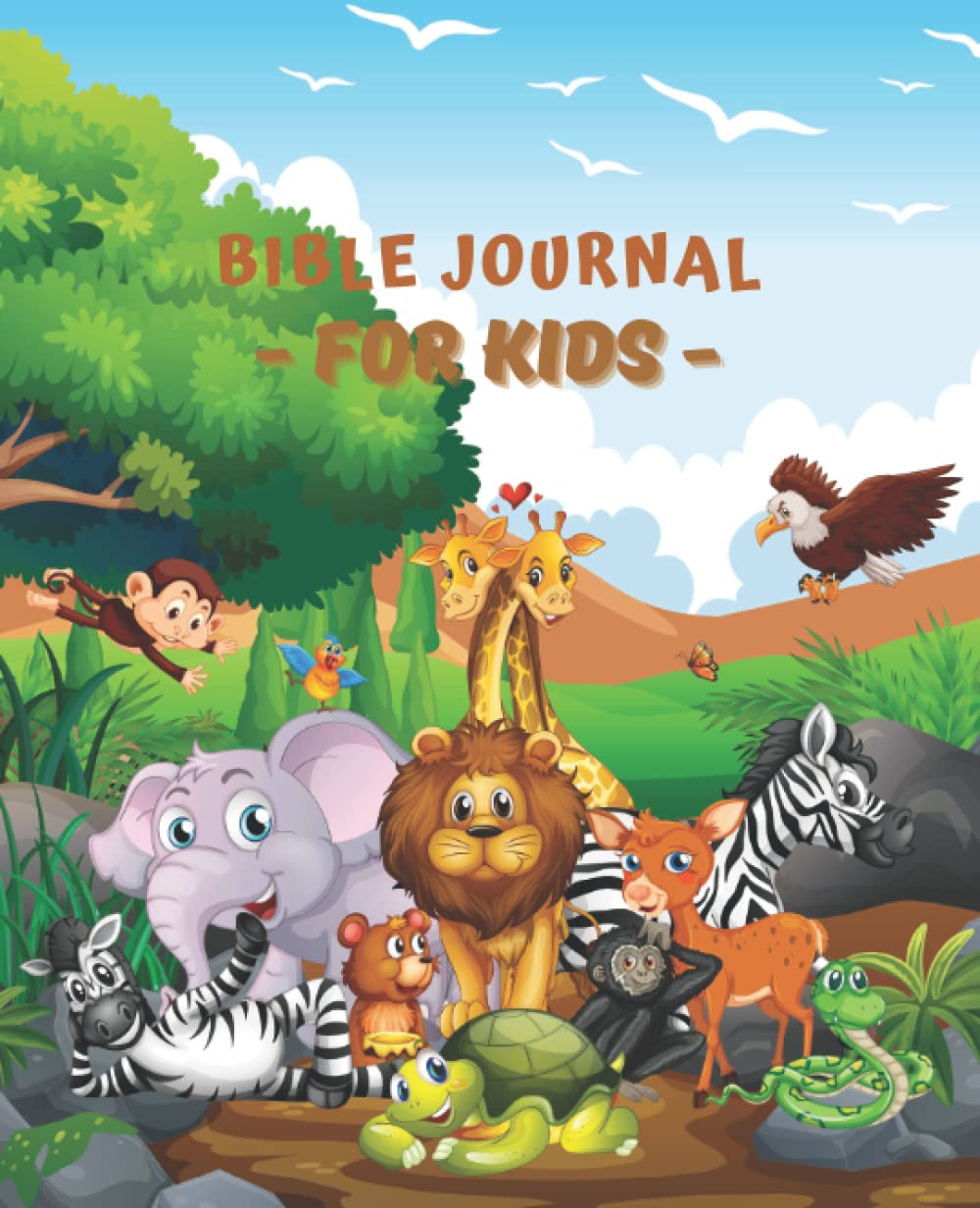 Bible Journal for Kids: Illustrated Animals | Interactive with Prompts