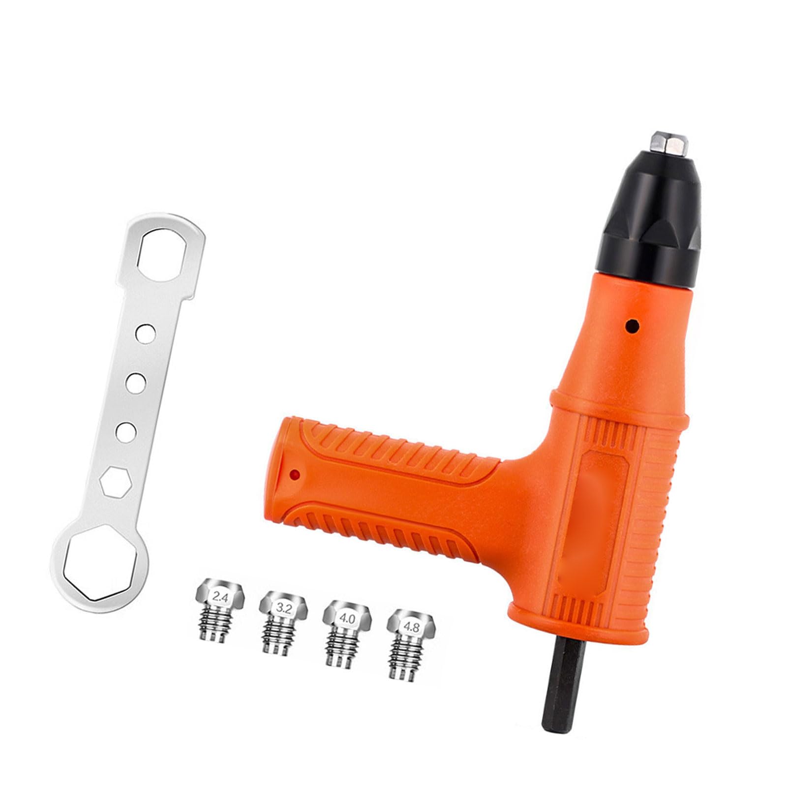 WEILWH Upgraded Rivet Adapter Electric Rivet Adapter for 2.4Mm-4.8Mm Home Cordless with Removable Handle