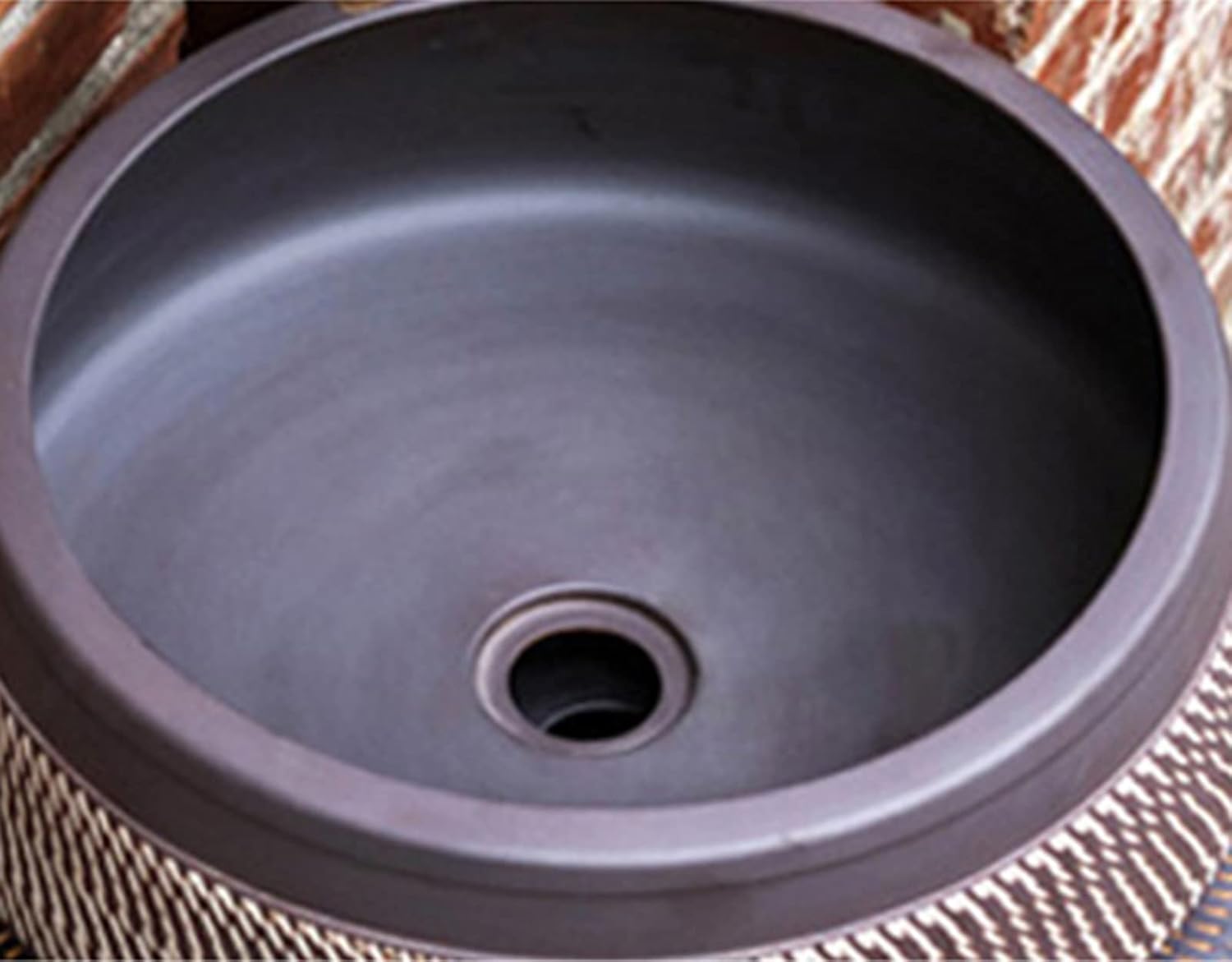 Pedestal Bathroom Sink Ceramics Retro Industrial Style Deco with Pedestal Hard and Easy to Clean Floor Standing Basin Unit, Waterproof and Rustproof Sink Bathroom Countertop,Beige,55x45x81cm (Black