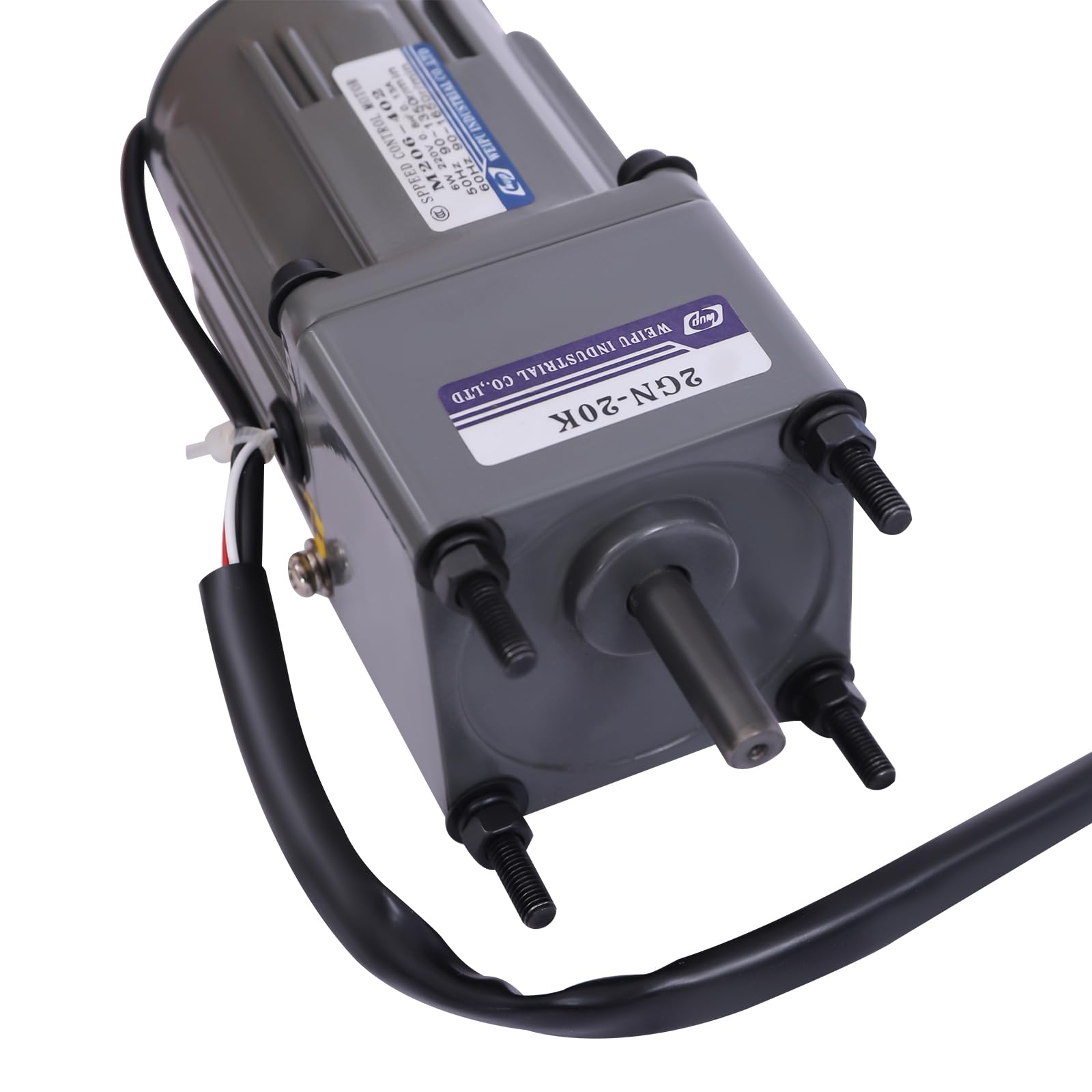 220V 6w Getriebemotor Elektromotor 1400RPM Drehzahlregler Stufenlos Einstellbare,220V-Motor-Drehzahlregler, drehzahlgeregelter Getriebemotor (20k)
