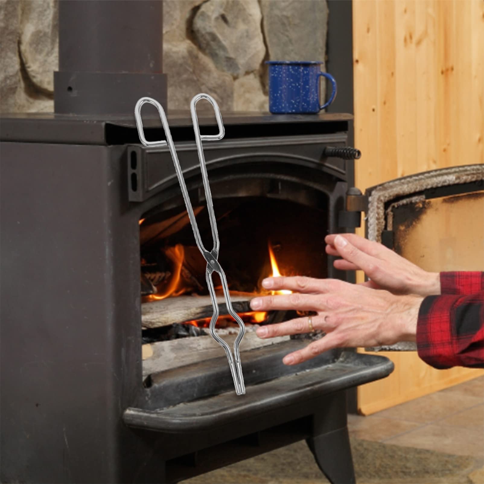 NAMOARLY Flask Tongs Crucible Clamp for Lab Chromium Plated Steel Crucible Pliers Holder Crucible Pouring Tongs Lab Crucibles Crucible Tongs Laboratory Crucible Tongue Flask Holder Silver