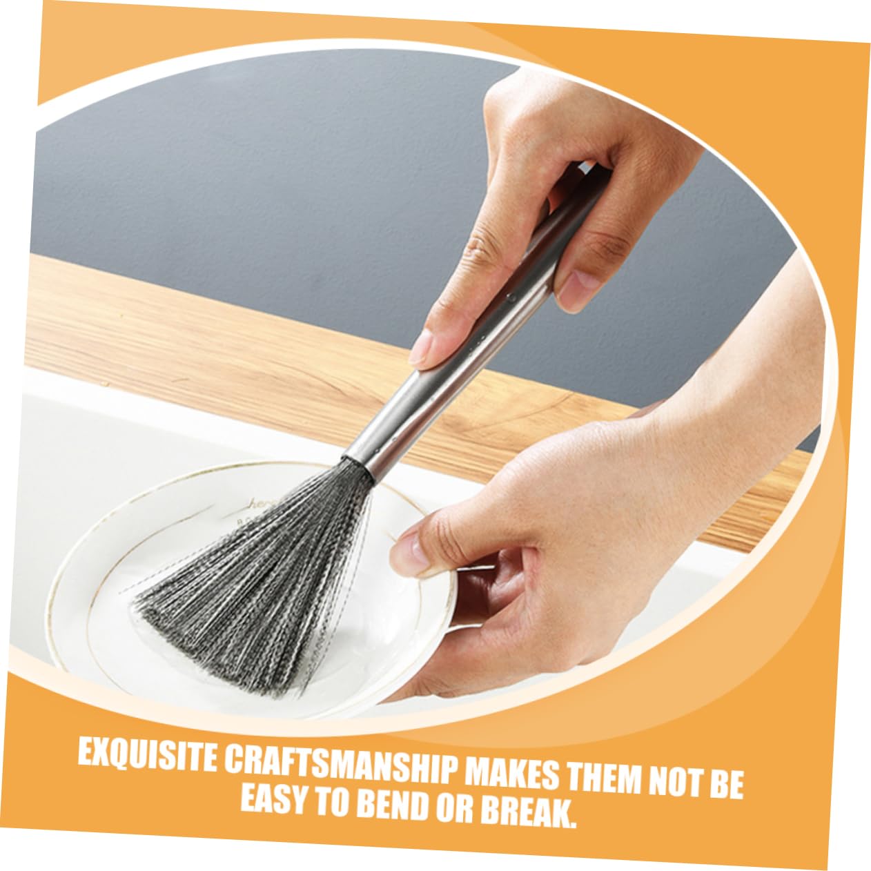ifundom Cepillo De Limpieza De Cocina Inoxidable Mango para Fregar Ollas Y Utensilios De Cocina Herramienta Multifuncional De Limpieza para Y Restaurantes 3 Piezas X 4