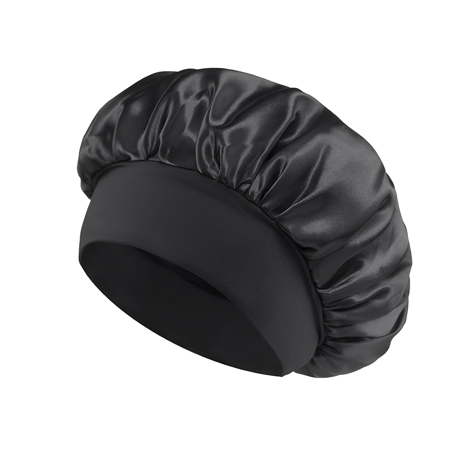 1pcs Silk Hair Wrap Sleeping,Ergonomic Design Single Layer Elastic Hair Care Hair Band Head Cover for Worn When Washing face applying Makeup