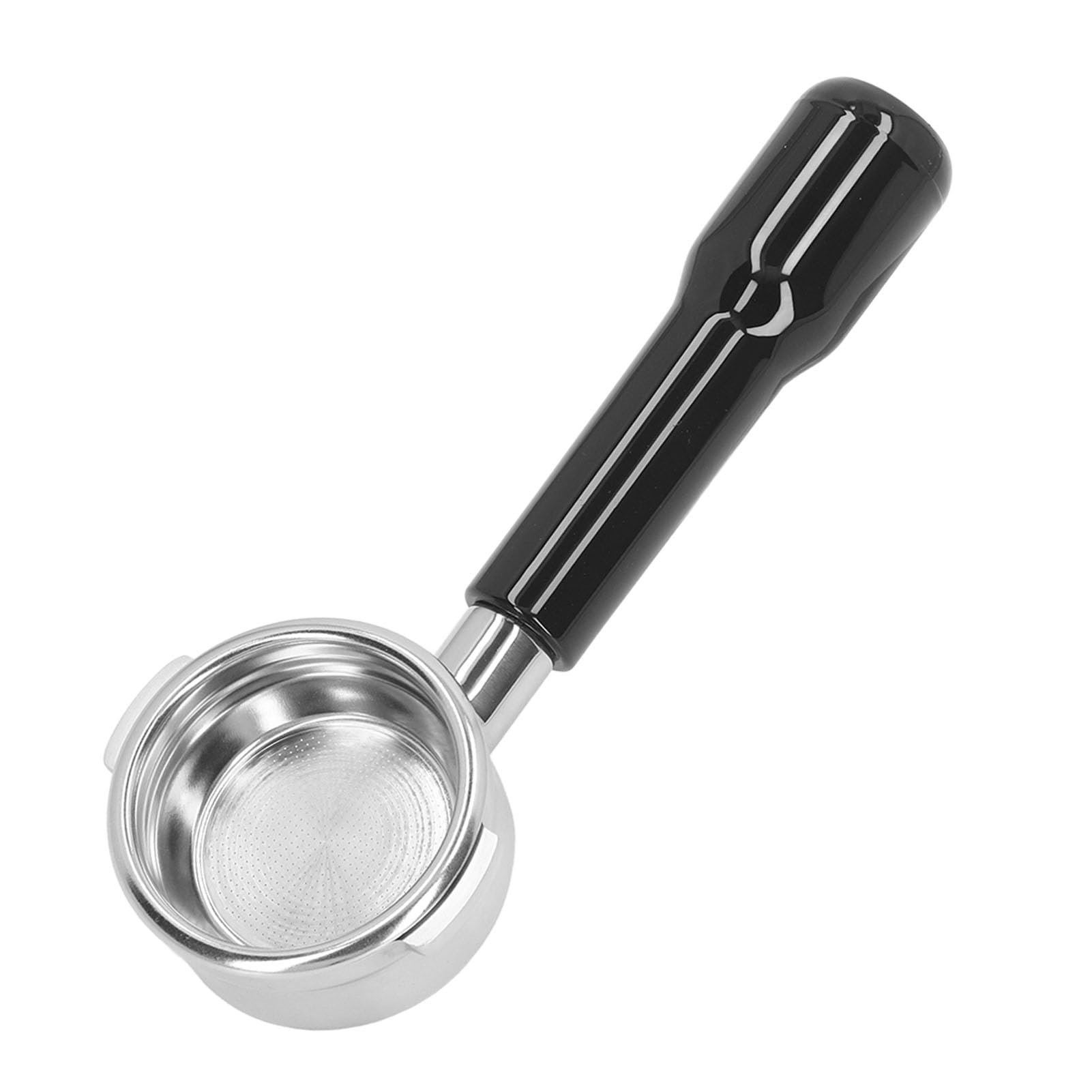 58mm Portafilter Bottomless Portafilter con Manico Rimovibile per (BLACK)
