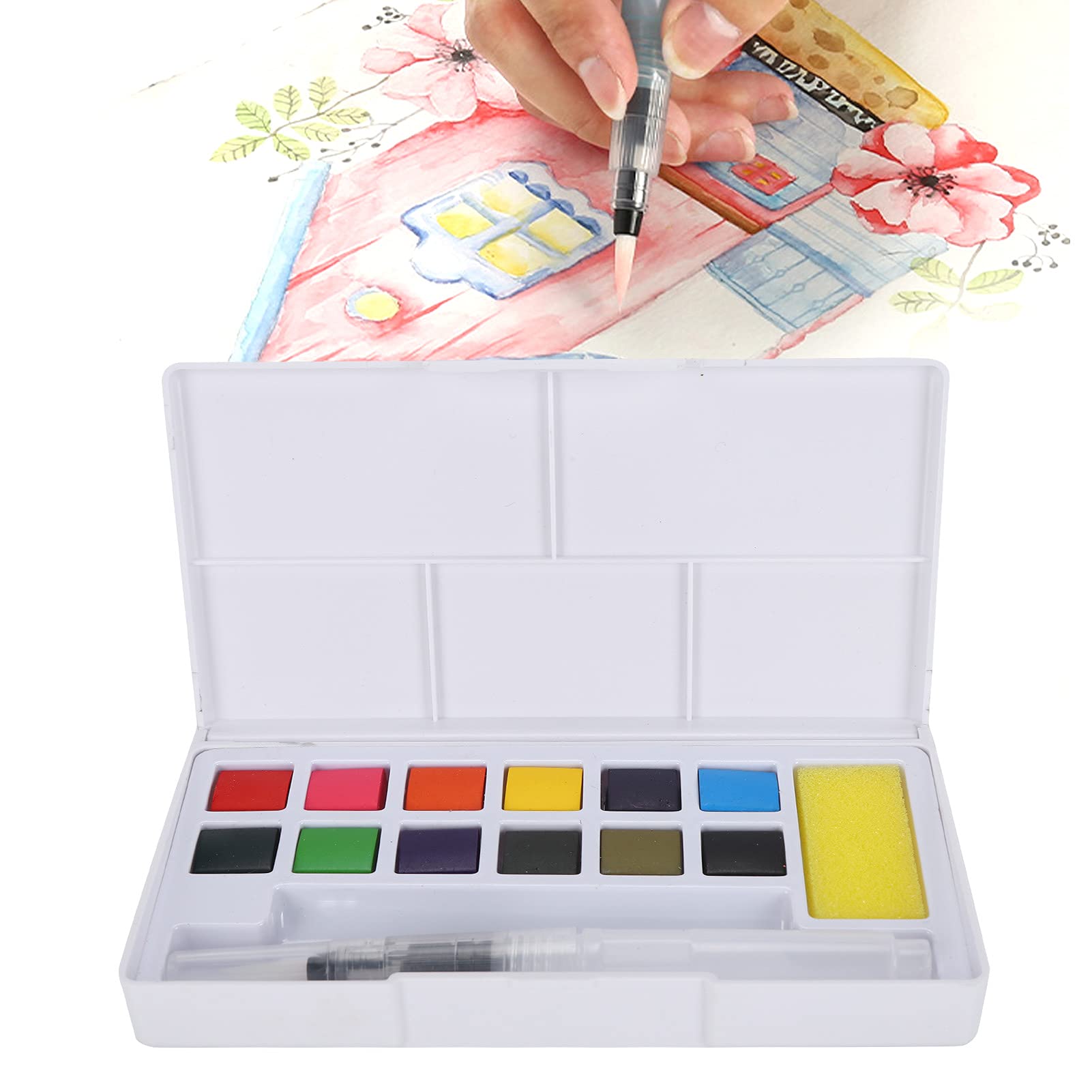 Amazon | ANKROYU プロフェッショナル水彩絵の具セット、水彩