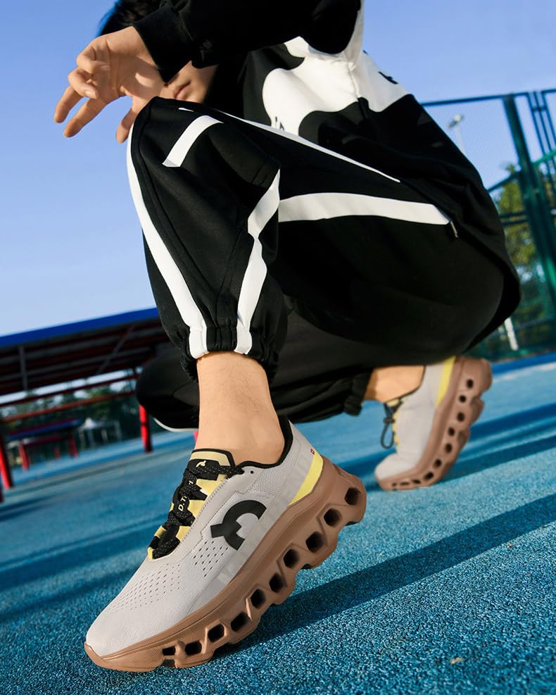 Men's Running Sneakers Shoes Comfortable Cushioned Mens Road Running Shoes, Slip on Breathable Soft Bottom Casual Athletic Shoes, Walking Tennis Jogging Workout Men Wide Trainers3