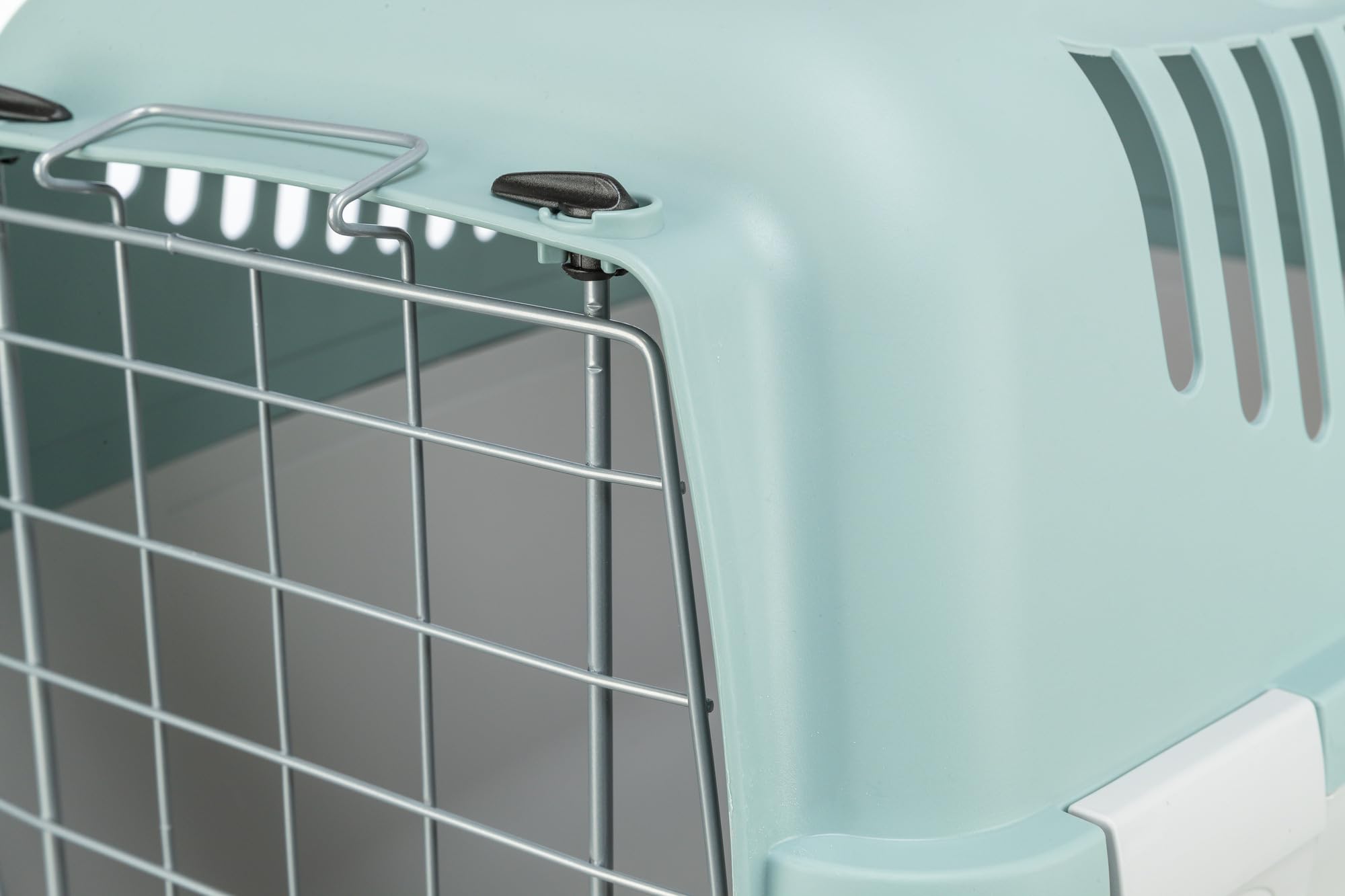 TRIXIE Transportbox Capri 3 Open Top – Transportbox für Hunde und Katzen bis 12kg – Tragebox für Haustiere, mit Metalltür vorne und praktischem Metallgitter Oben für einfachen Zugang - 39869