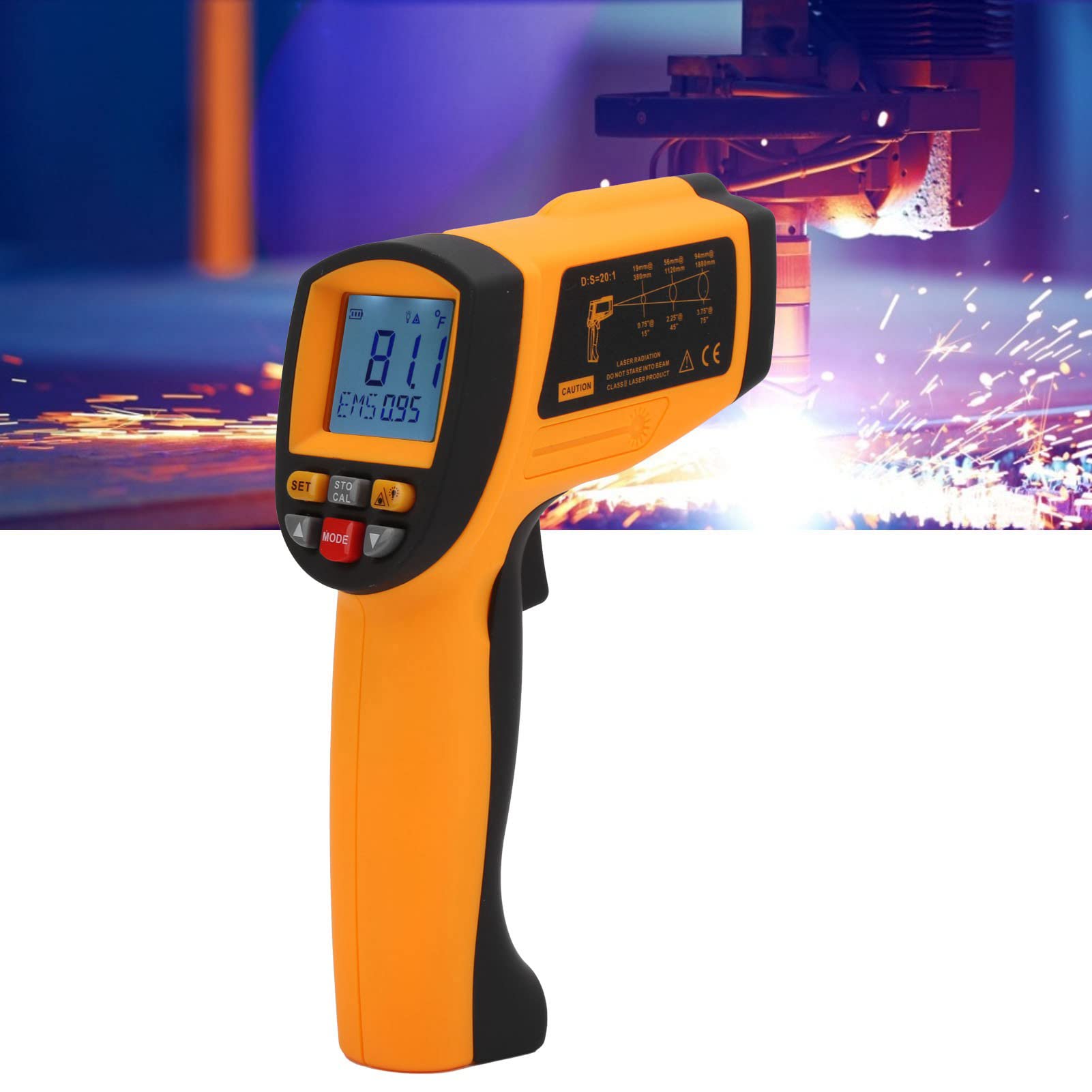 Termómetro Infrarrojo sin Contacto GM1150 Medidor de Temperatura Preciso para Uso Industrial Rango de -30 ℃ a 1150 ℃