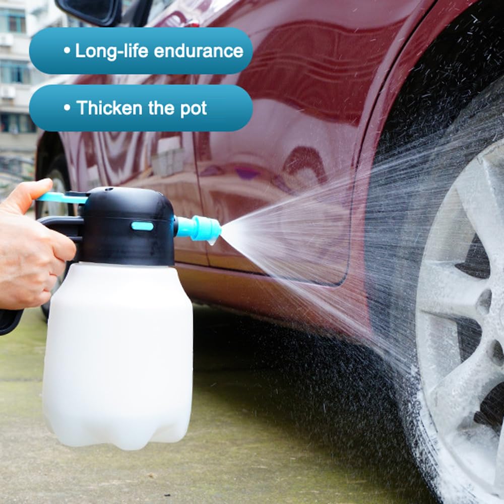 Mulcort Handheld Pump Watering Sprayer 1.8L Electric Car Cleaning Bottle Practical Car Washing Foam Bottle Multifunctional Gardening Watering Agricultural Irrigation Device Flowers Spraying Machine - Image 4