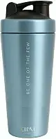 Coqueteleira Aço Inox 900ml Shakeira ELLYM NUTRITION Misturador Ideal Shakes - Azul (Sem compartimento)
