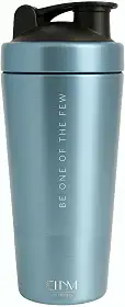 Coqueteleira Aço Inox 900ml Shakeira ELLYM NUTRITION Misturador Ideal Shakes - Azul (Sem compartimento)