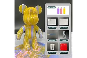 SOUFEEL DIY Fluid Bear Painting Kit, Unleash Your Artistic Bear Creator Within