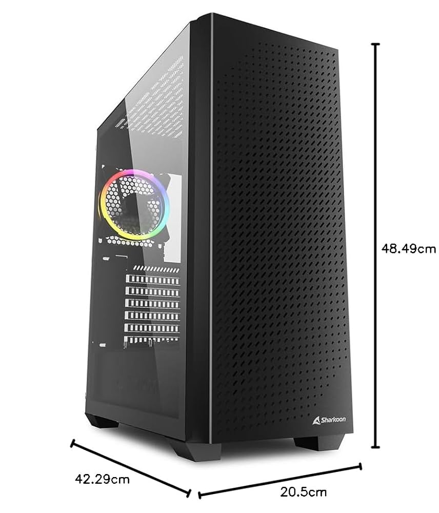 Sharkoon MS-Y1000 Micro ATX PCケース Amazon | Sharkoon ミドルタワーPCケース VS8 ブラック