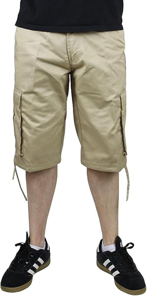 ★9/23迄sale★8YARDS Men’s Cargo Shorts Access Men's Solid Color Cargo Shorts with Removable Drawstring