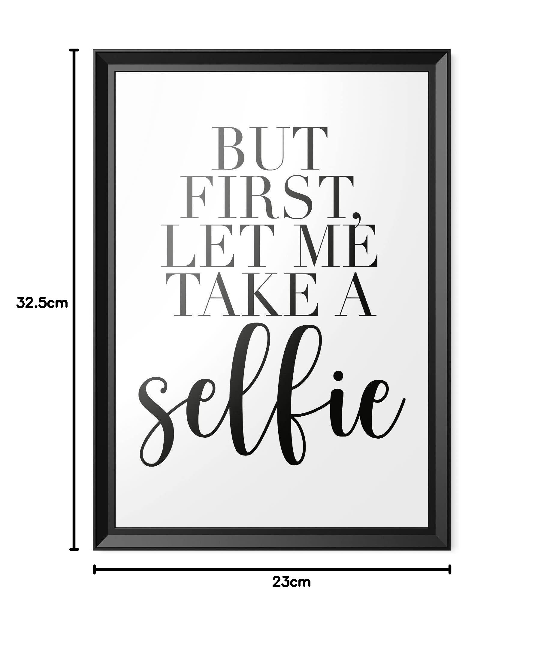 Stampa Divertente Con Scritta 'But First Caffeine' - Poster Motivazionale Per Cucina, Angolo Caffè, Ufficio - A3 (420x297mm) Su Cartoncino 200g, Cornice NON Inclusa