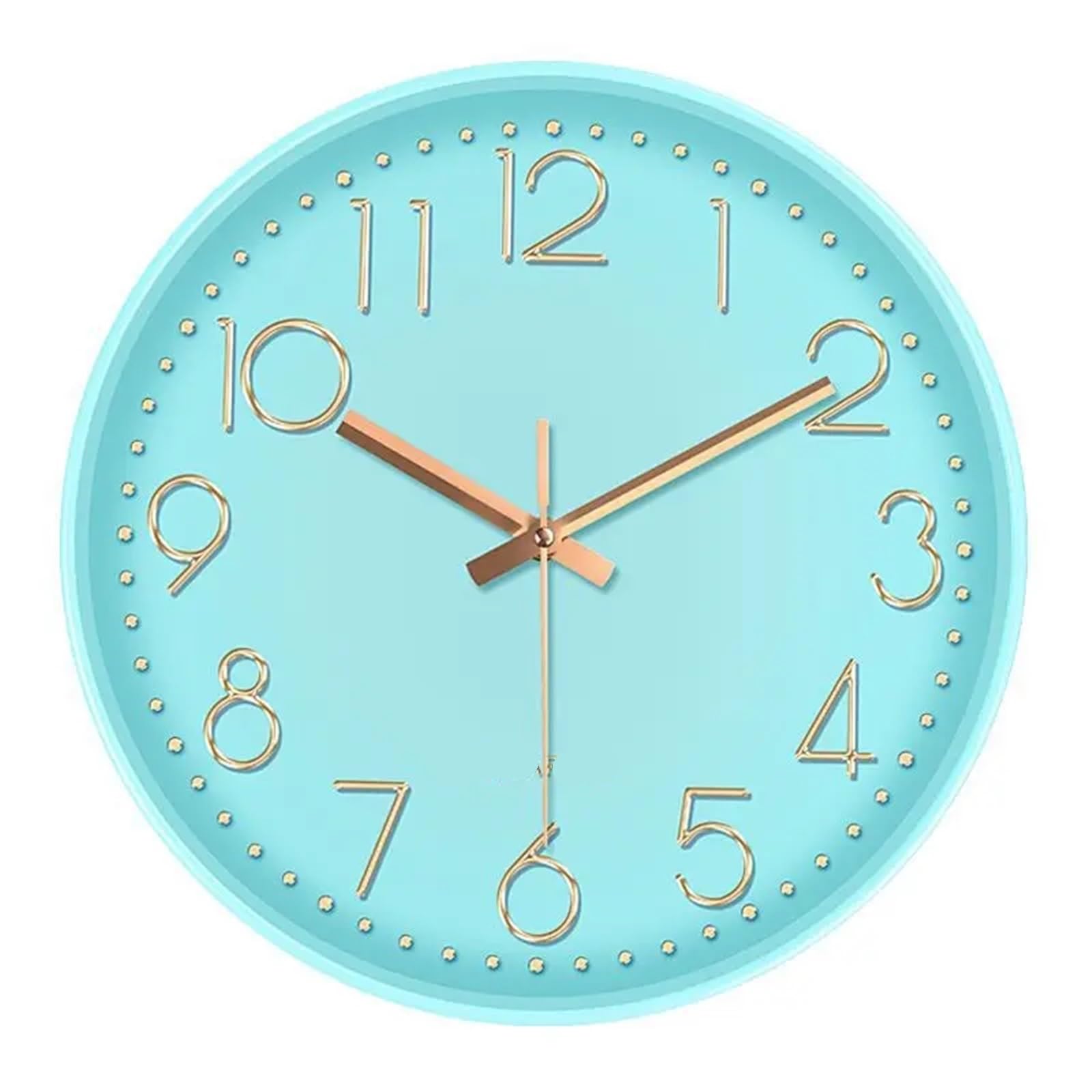 BDFJEDS Wall Clock Quartz Clock Home Living Room Wall Mounted Circular Electronic Simple And Atmospheric Bedroom Silent(Color9)