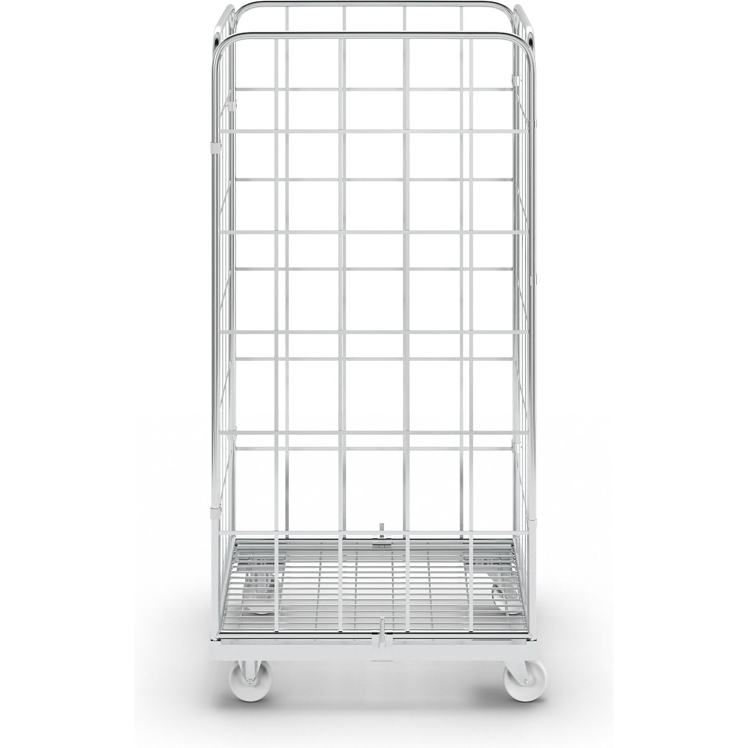 Certeo | Contenedor rodante de Acero | Por 4 lados, altura total 1640 mm, 1 pared