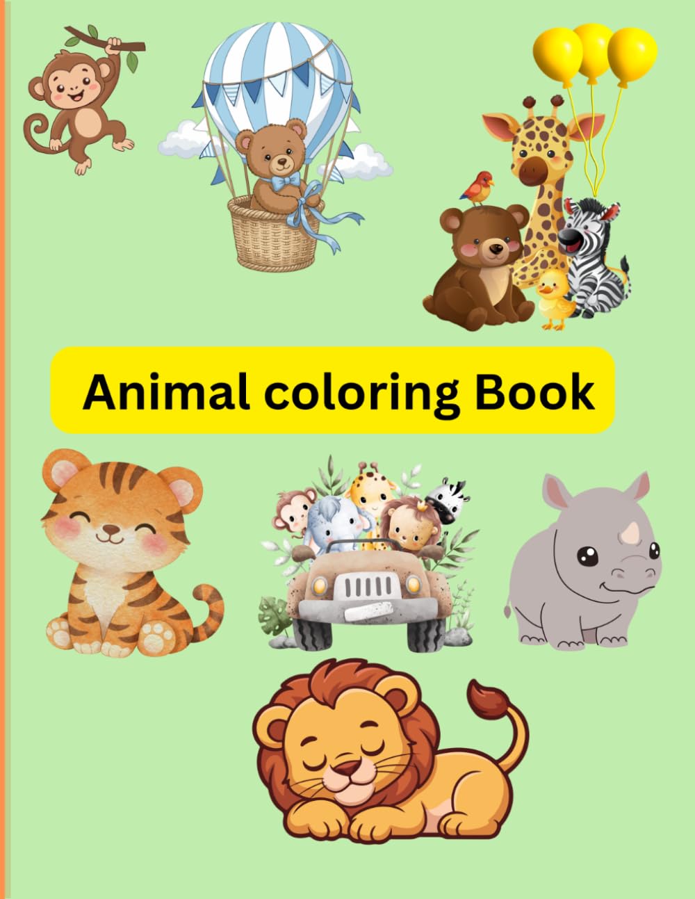 Animals coloring Book (Animal adventures coloring books)