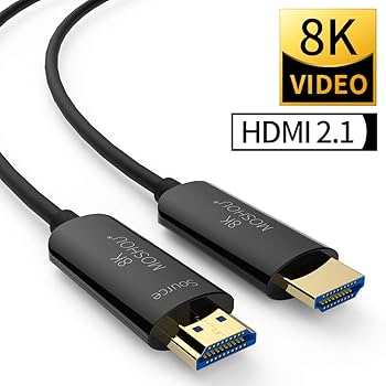 Amazon | SIKAI 8K 光ファイバー HDMIケーブル 光速 HDMI 2.1