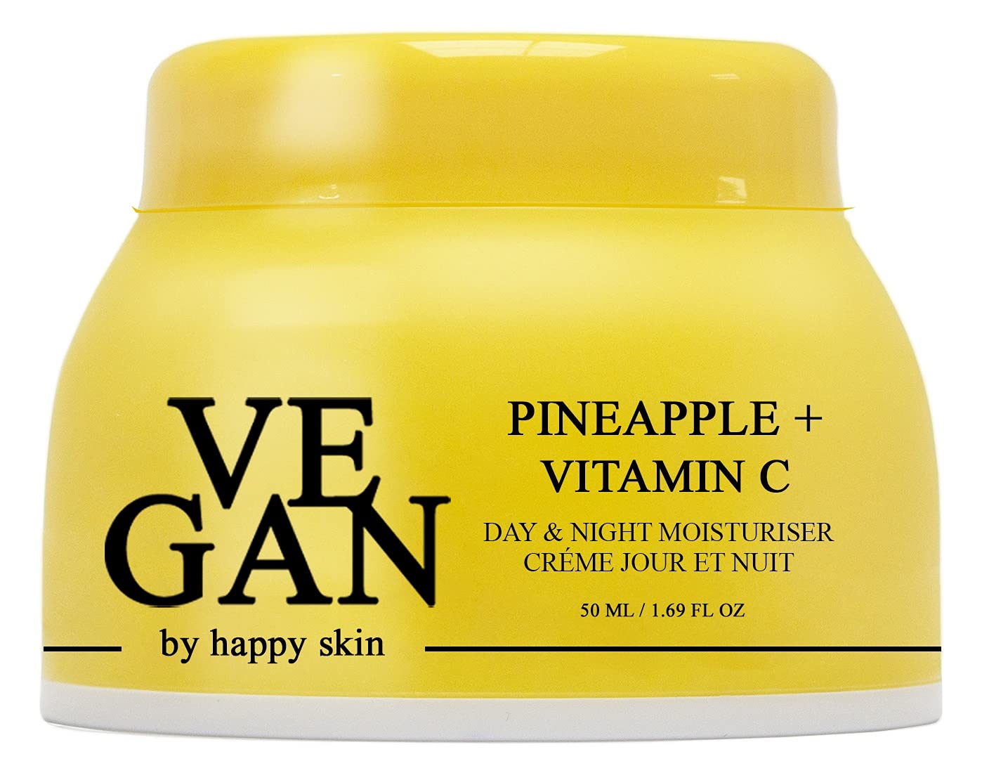 VEGAN by Happy Skin | Pineapple + Vitamin C | Day & Night Moisturiser 50ml