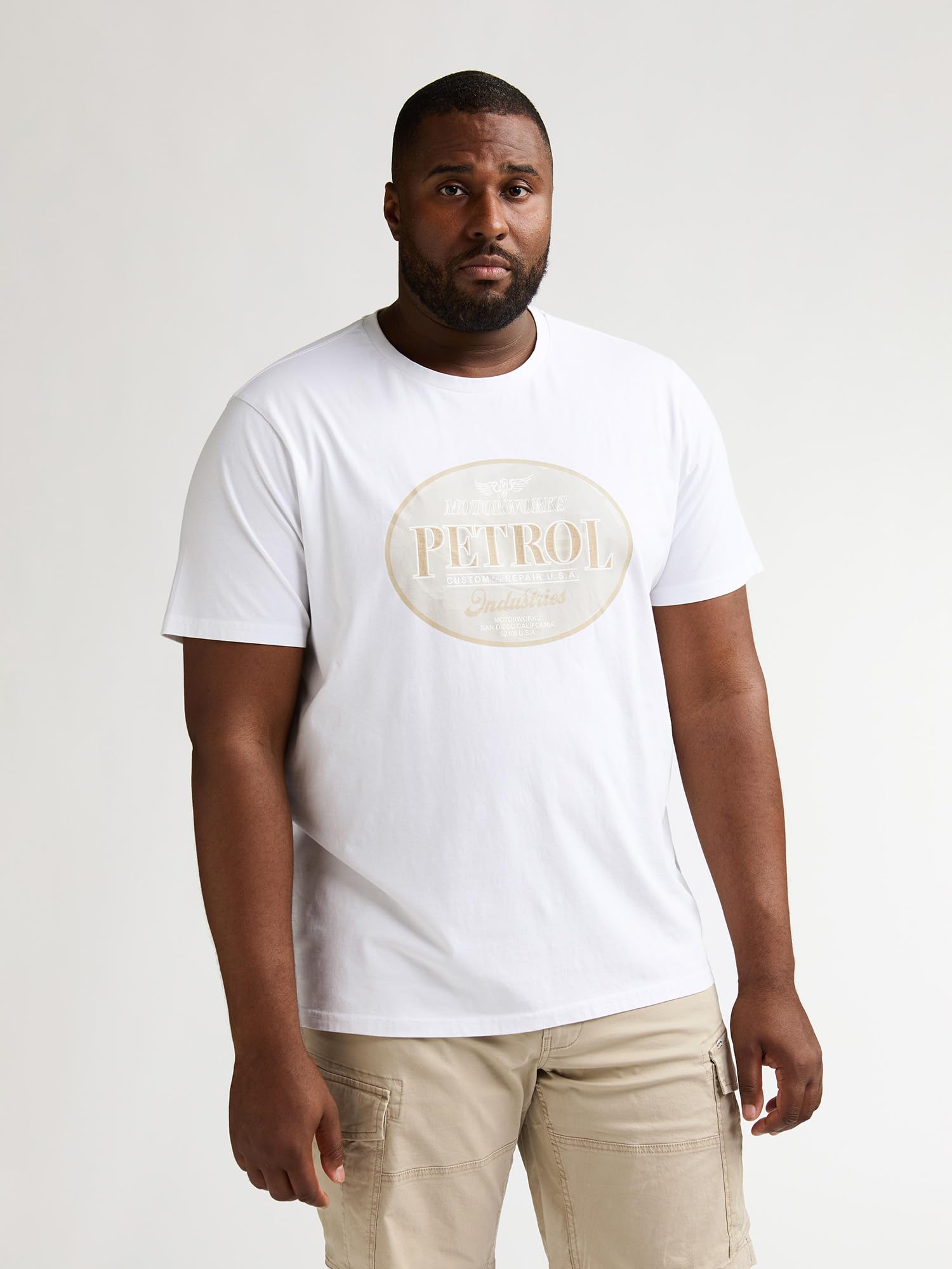 Petrol Men T-Shirt SS Classic Print Tee SS Uomo