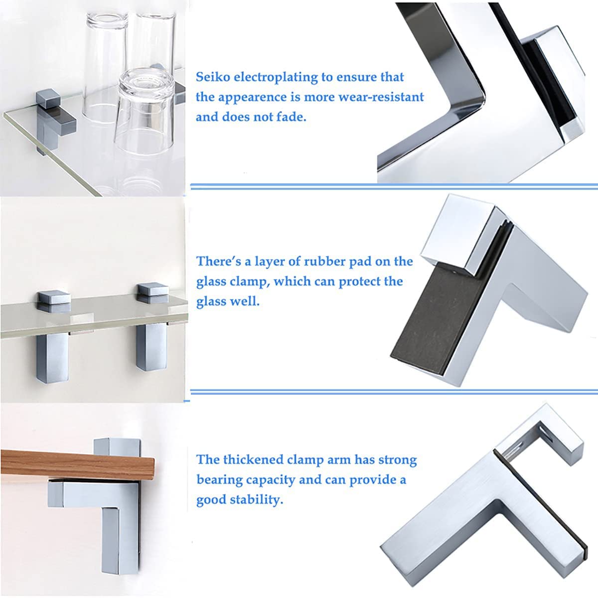 Bathroom Shelf Brackets Chrome - Bathroom Guide By