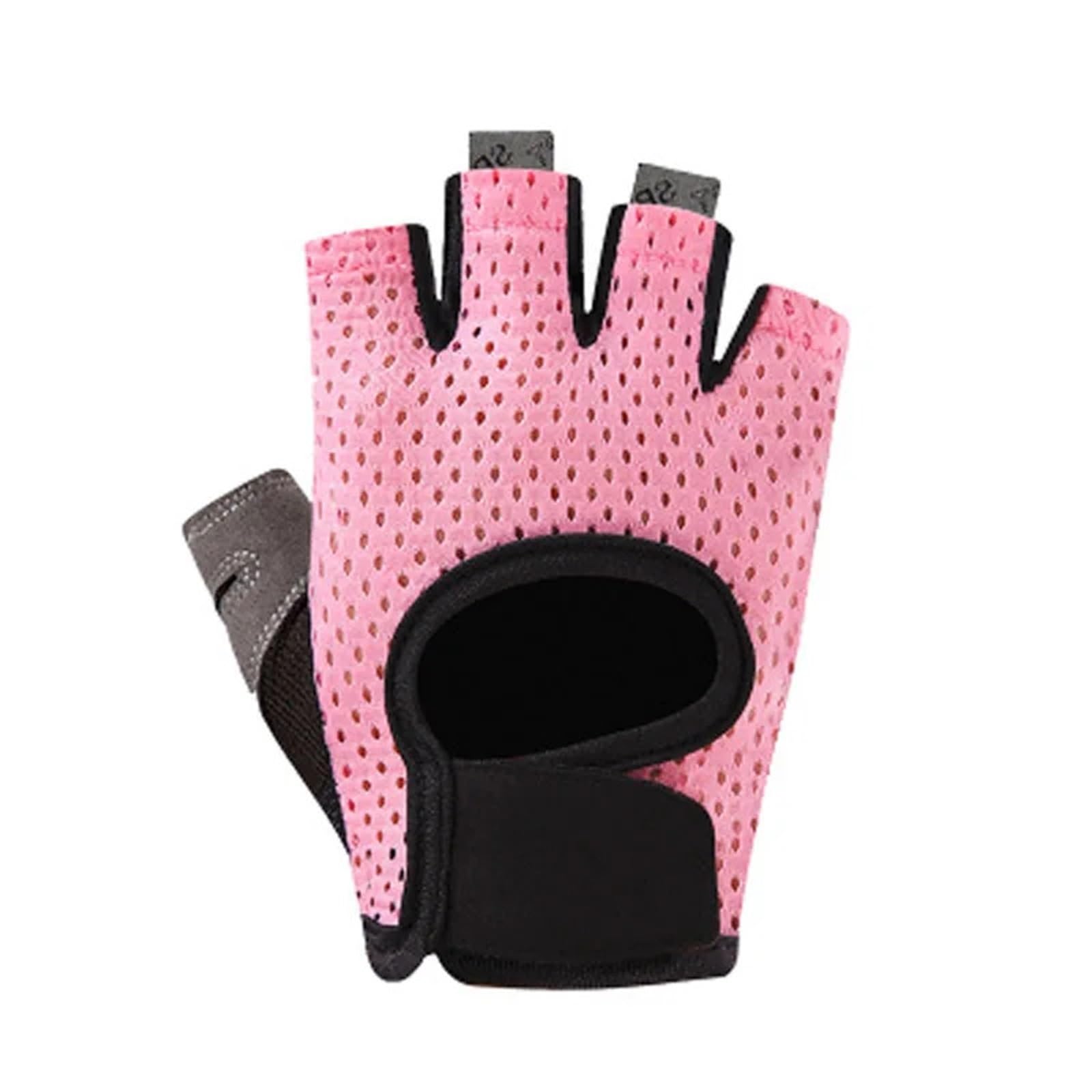 Guanti da Fitness Guanti Sportivi da Donna Fitness Guanti Mezze Dita da Uomo Traspiranti in Seta di Ghiaccio Antiscivolo Attrezzatura da Allenamento for Yoga per Fitness(Pink,XL)