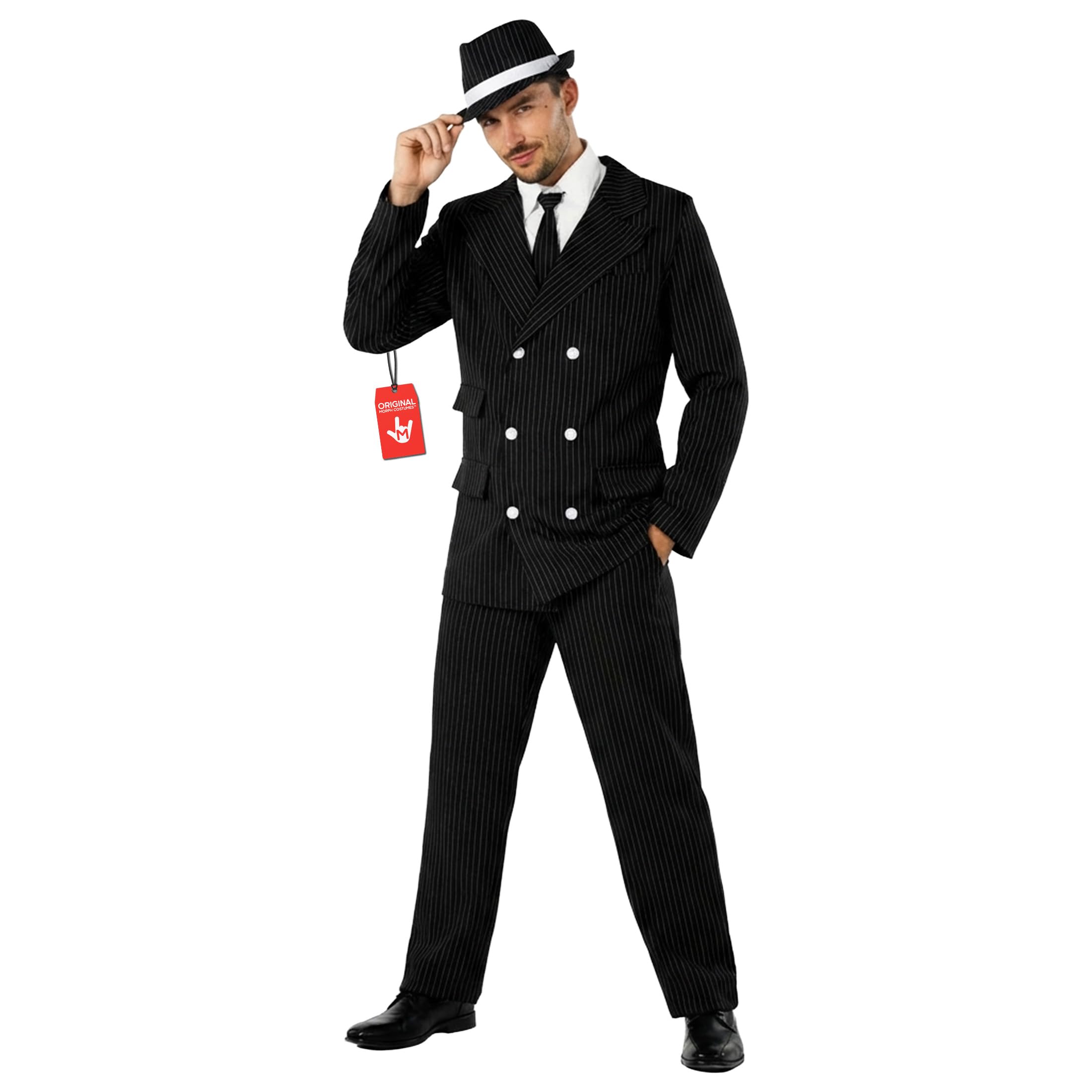 Fun Shack Disfraz Gangster Hombre, Disfraz Mafioso Hombre, Disfraz Años 20 Hombre, Disfraz Carnaval Hombre
