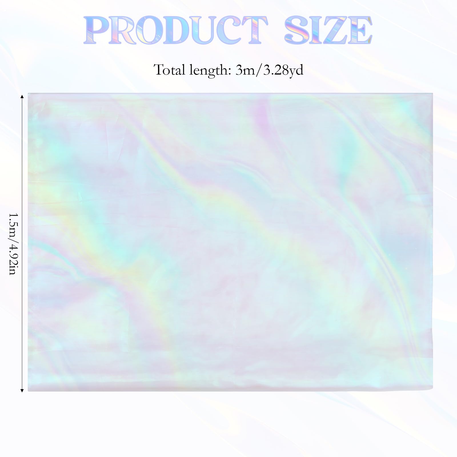 3 Meters Iridescent Organza Fabric - Image 2