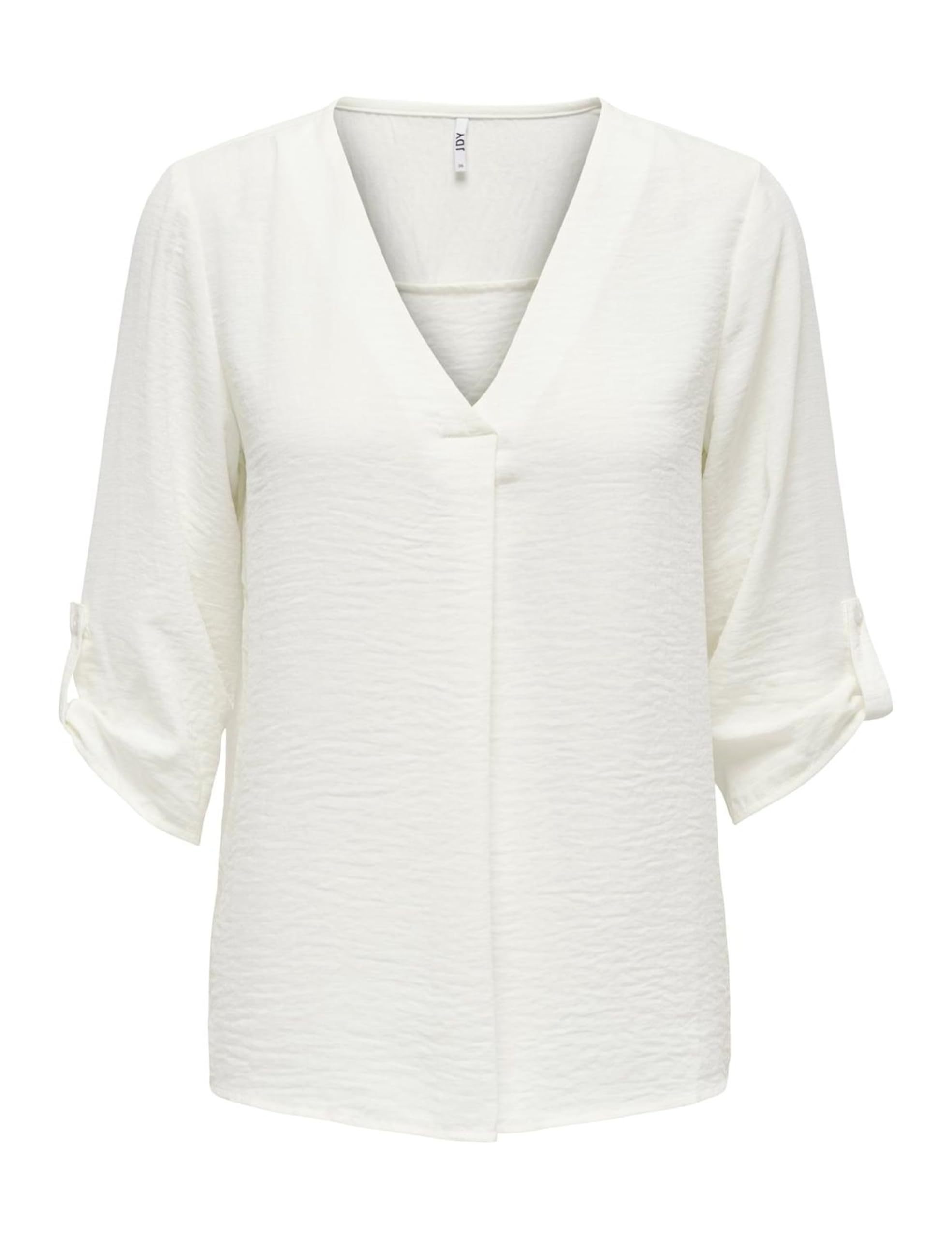 JdY Women's Divya 3/4 Top WVN Noos Blouse, Cloud Dancer, 6