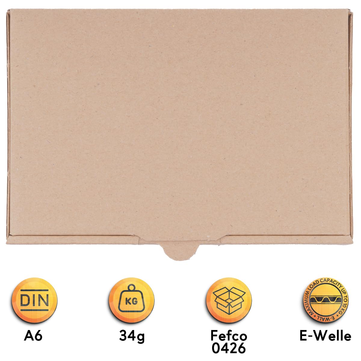 500x MB1 Faltkarton – 160 X 110 X 50 Mm – Braun – Perfekt Für DHL & Co. Von Dimapax